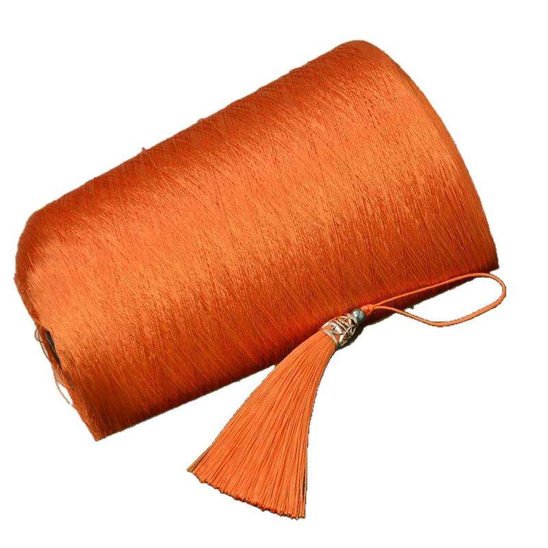 Νήμα φουντών, 3-πλέξης πολυεστερικό νήμα ice silk για οικιακά υφάσματα