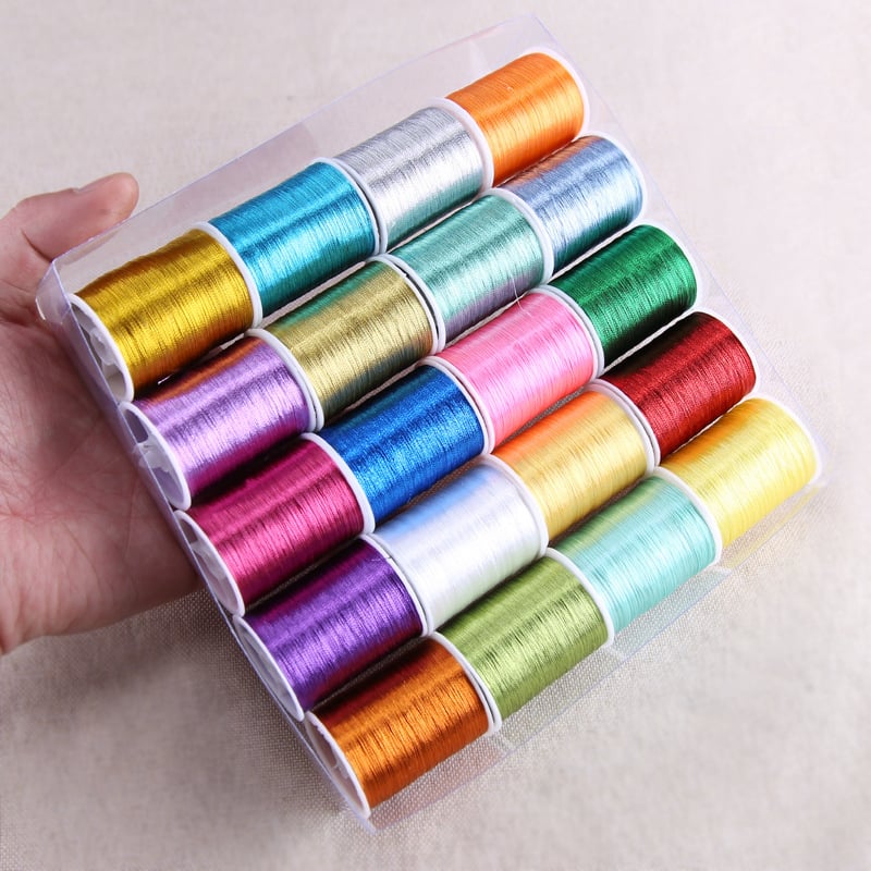 Άλλο νήμα κεντήματος, χρυσό και ασημί σύρμα, μάρκα SUYOT/Shu Jia Tang, για υφαντικές εφαρμογές, κύριο υλικό πολυεστέρας