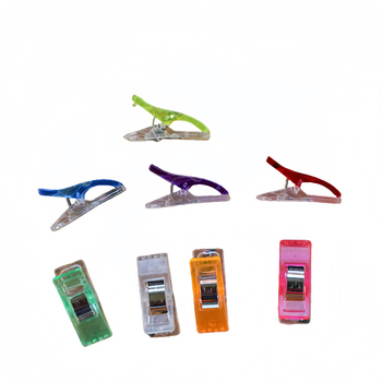 Клип за позициониране на кръстат бод, пластмасов, сгъваем, за бродерия и патчворк