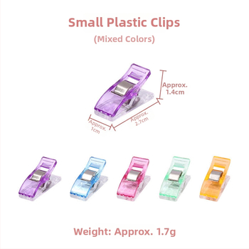 Klip na polohovanie krížovej výšivky, plastový, zložitelný, na šitie patchwork