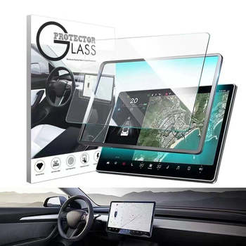 Kaljeno staklo zaštitno za središnji zaslon Tesla Model 3, kompatibilno s Model Y, Model X i Model S