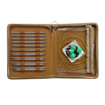 Odvojive kružne igle za pletenje, set od 10 kom, čista nehrđajuća čelika, PU pakiranje, proizvedeno u Zhejiang