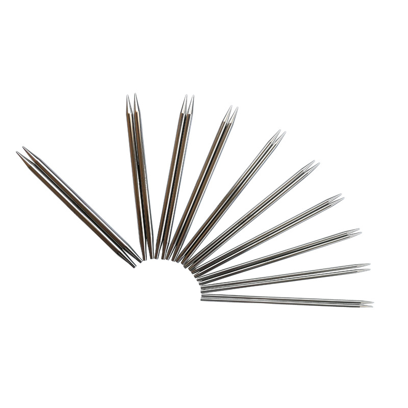 Odvojive kružne igle za pletenje, set od 10 kom, čista nehrđajuća čelika, PU pakiranje, proizvedeno u Zhejiang