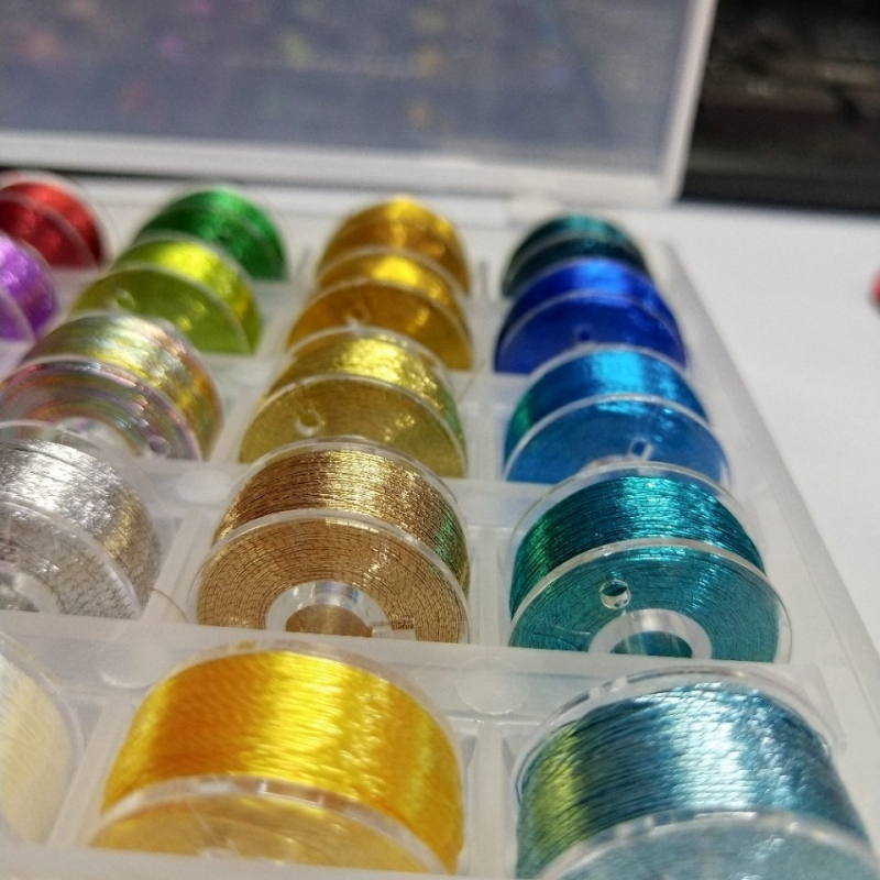 Νήμα κεντήματος - μεταλλικό σύρμα, Jin Han, πολυεστέρας, κατάλληλο για ρούχα