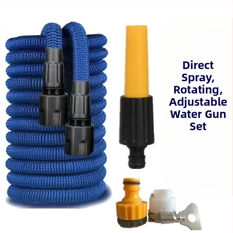 Rozťažný vodný hadica s vysokým tlakom pre umývanie áut, pištoľ na postrek, odolný, ľahké skladovanie