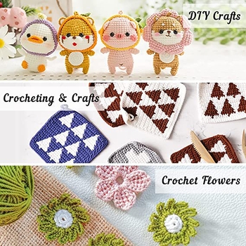 103-dijelni set kukičanja, DIY komplet za kukičanje, 16 kom./kutija, ukupna težina 1 kg, jednostavan stil