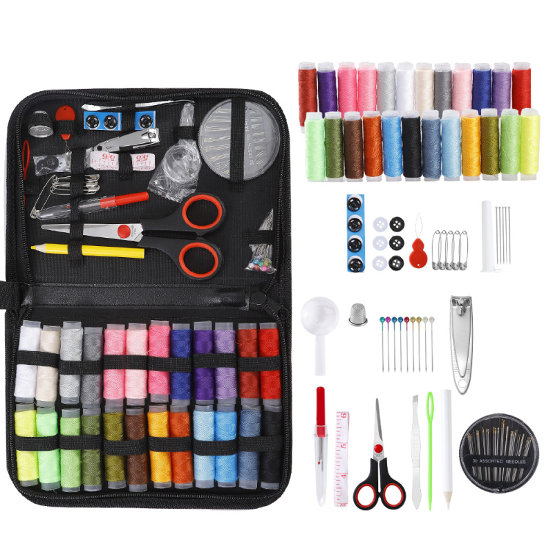 Set za šivanje s 60 komada u paketu, prilagodljiv DIY alatni set, putni dizajn, bruto težina 16 kg, stil: novi kineski stil
