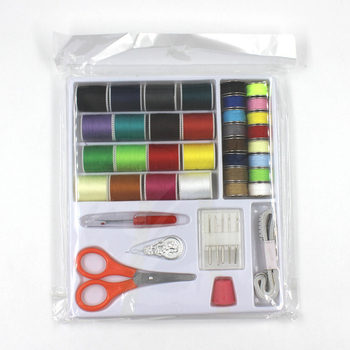 Kućni set za šivanje, 32-dijelni paket, uključuje niti, špulice, igle i škare (Cloth Three)