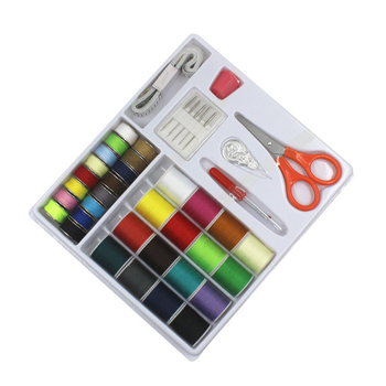 Kućni set za šivanje, 32-dijelni paket, uključuje niti, špulice, igle i škare (Cloth Three)