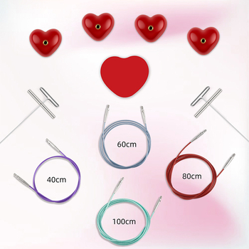 Odvojivi kružni set igala za pletenje od aluminijevog oksida | Marka QVCBFDMHEA | 50 kompleta po kartonu | Prilagodba dostupna