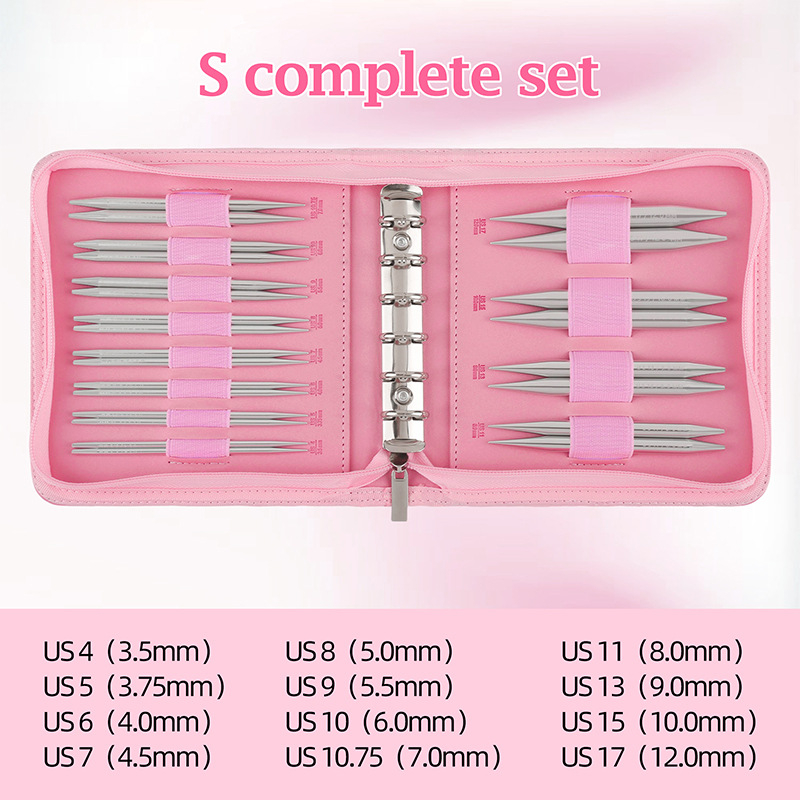 Odvojivi kružni set igala za pletenje od aluminijevog oksida | Marka QVCBFDMHEA | 50 kompleta po kartonu | Prilagodba dostupna