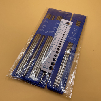 Set igala za pletenje s dvostrukim vrhom, nehrđajući čelik, 7 kom, za pletenje pulovera