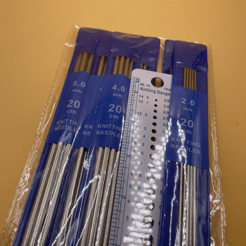 Set igala za pletenje s dvostrukim vrhom, nehrđajući čelik, 7 kom, za pletenje pulovera