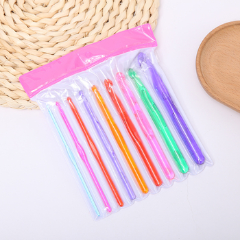 Set de croșete din plastic cu instrument cu vârf unic pentru proiecte DIY realizate manual