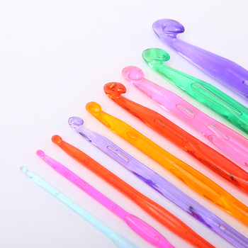 Set de croșete din plastic cu instrument cu vârf unic pentru proiecte DIY realizate manual