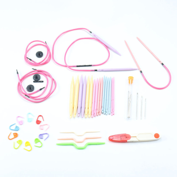 Set kružnih igala za pletenje, ABS plast, odvojivi prsten za mijenjanje užeta, 10 pari po setu, podrijetlo Zhejiang