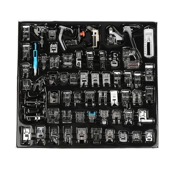 Kućni set presser foot za šivaći stroj, višenamjenski 62-dijelni set, pakiranje 50 komada, bruto težina 15, mogućnost privatne oznake, prilagodba dostupna