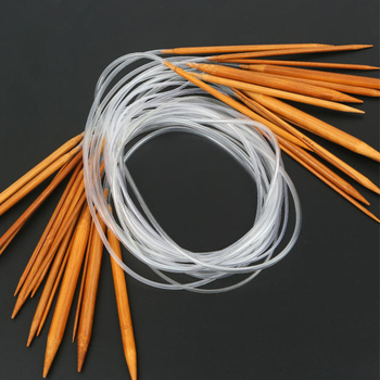 Set de ace pentru tricotat din bambus: ace drepte și circulare și cârlige pentru croșetat; material: bambus; cantitate: 200 buc.