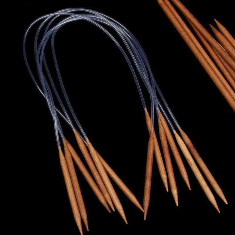 Set de ace pentru tricotat din bambus: ace drepte și circulare și cârlige pentru croșetat; material: bambus; cantitate: 200 buc.