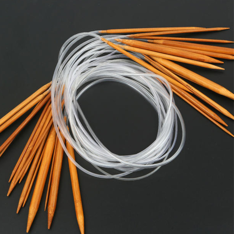 Set de ace pentru tricotat din bambus: ace drepte și circulare și cârlige pentru croșetat; material: bambus; cantitate: 200 buc.