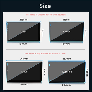 Ochranné sklo pre automobilovú navigáciu — odolné voči škrábaniu a opotrebeniu, anti‑fingerprint, univerzálne použitie