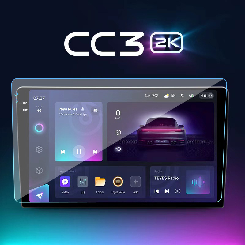 Zaslon od kaljenog stakla za automobilsku navigaciju — otporan na ogrebotine i habanje, otporan na otiske prstiju; univerzalna primjena