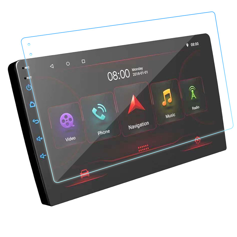 Zaslon od kaljenog stakla za automobilsku navigaciju — otporan na ogrebotine i habanje, otporan na otiske prstiju; univerzalna primjena