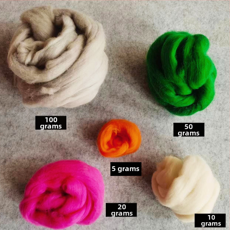 Unique DIY set alata za filcanje vunom iglom – s trake od vunenog filca i vunenim kuglicama – modern stil, set materijala