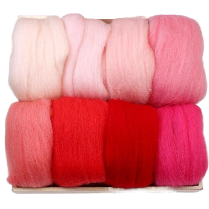 Unique DIY set alata za filcanje vunom iglom – s trake od vunenog filca i vunenim kuglicama – modern stil, set materijala