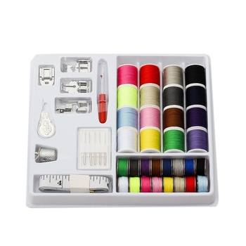 Kutija za šivanje s iglama i nitima, višebojne konce za bobine, donja nit, kućni DIY set za šivanje