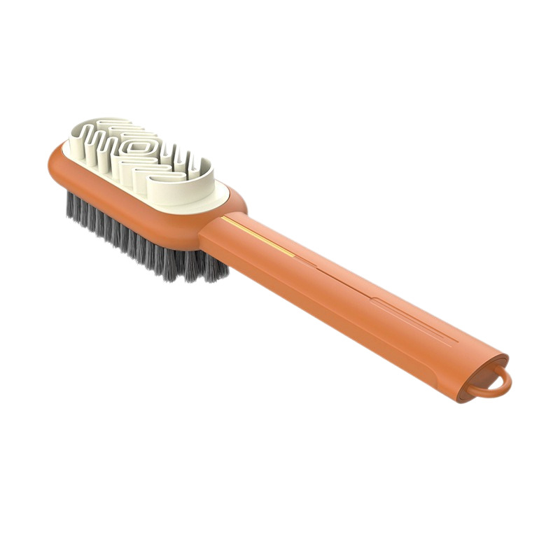 Βούρτσα Παπουτσιών, Διπλής Όψης, Με Μακριά Λαβή (ABS + Soft Glue) Για Φροντίδα, Απομάκρυνση Οσμών και Απολύμανση; Καθαρισμός Βελούδου