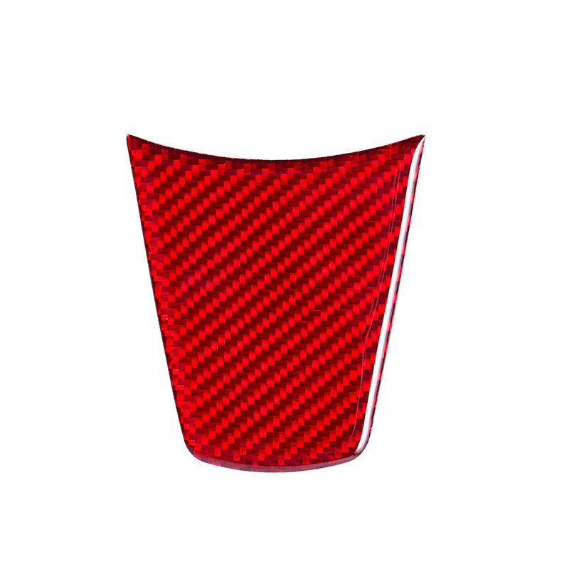 Volan Tesla Model Y/3 – autocolant decorativ din fibră de carbon, model geometric, instalare magnetică