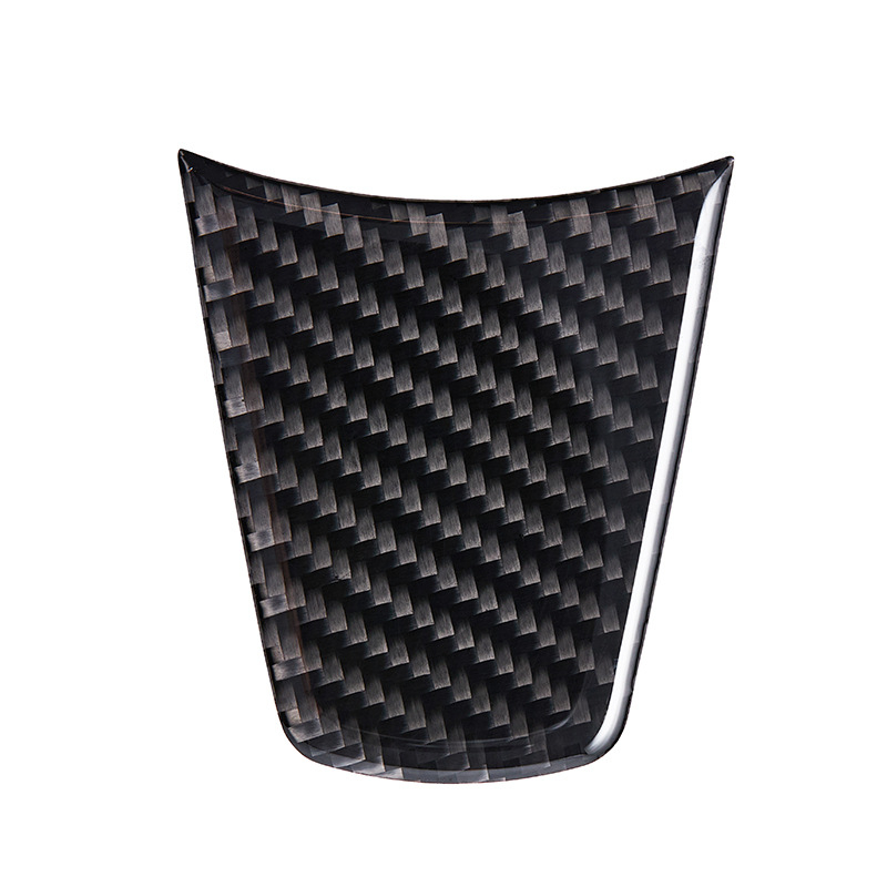 Volan Tesla Model Y/3 – autocolant decorativ din fibră de carbon, model geometric, instalare magnetică