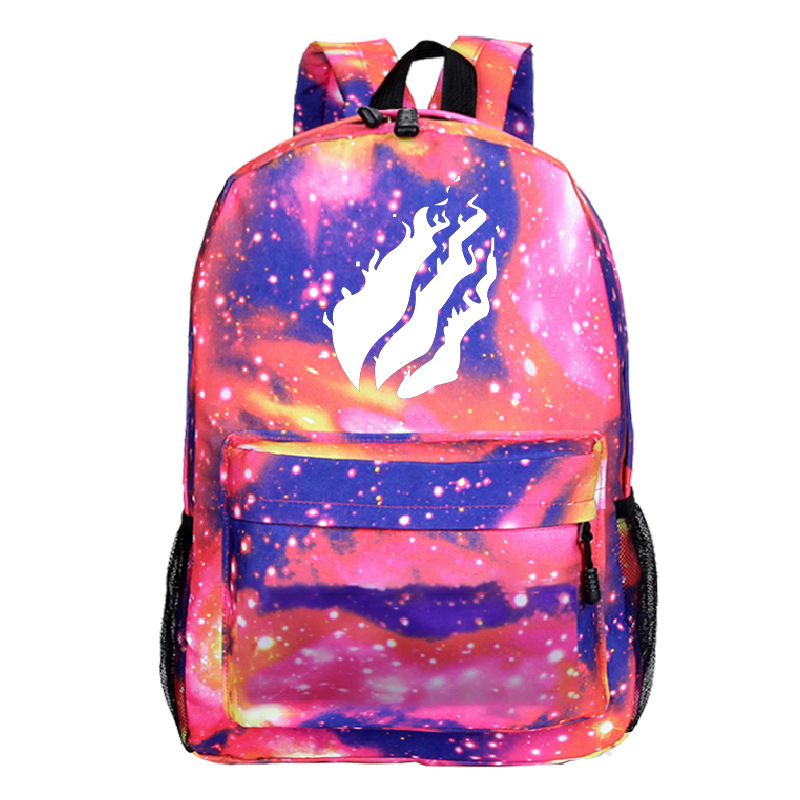 Prestonplayz nyomtatott diák hátizsák — Oxford anyag, lélegző, vízálló, kopásálló, lopás elleni, testreszabható minta