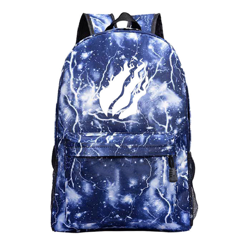 Prestonplayz nyomtatott diák hátizsák — Oxford anyag, lélegző, vízálló, kopásálló, lopás elleni, testreszabható minta