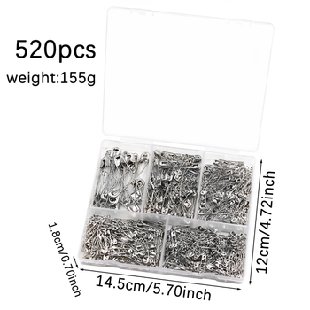 Set de ace de siguranță pentru DIY, ace cu închidere, ace pentru copii, 200 bucăți, pentru țesături și design vestimentar