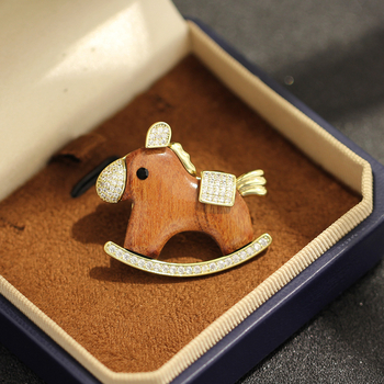 Καρφίτσα για όλους από επίχρυσωμένο χαλκό με ζωικό σχέδιο - ηλεκτροεπιχρυσωμένο φινίρισμα, ευέλικτο αξεσουάρ