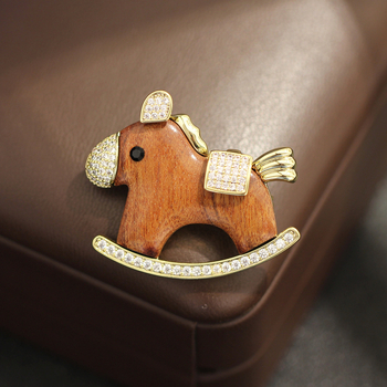 Καρφίτσα για όλους από επίχρυσωμένο χαλκό με ζωικό σχέδιο - ηλεκτροεπιχρυσωμένο φινίρισμα, ευέλικτο αξεσουάρ