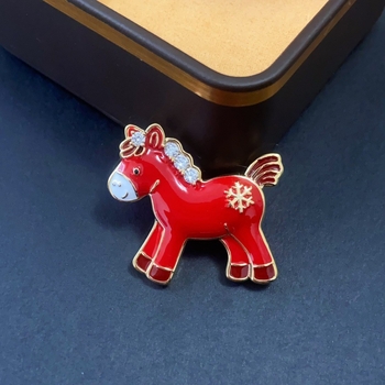 Καρφίτσα από χαλκό, σχήμα ζώδιο, κινεζικό στυλ, φινίρισμα με σταγόνες λαδιού, λογοτεχνικό ρετρό σχέδιο