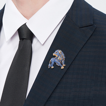 Καρφίτσα λέων από κράμα ψευδαργύρου, ηλεκτροπλατίωση, INS στυλ