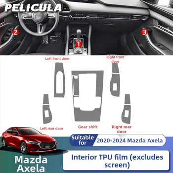 TPU ochranný film pre centrálnu obrazovku Mazda 3 Angksera 2024 — jednodielna konštrukcia, odolný voči škrabancom, proti otlačkom prstov, odolný voči teplotám