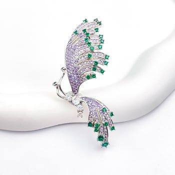 Χαλκός καρφίτσα πεταλούδας, υψηλής ποιότητας ηλεκτροπλατιωμένη διακόσμηση μόδας, unisex, χειμερινή συλλογή 2025