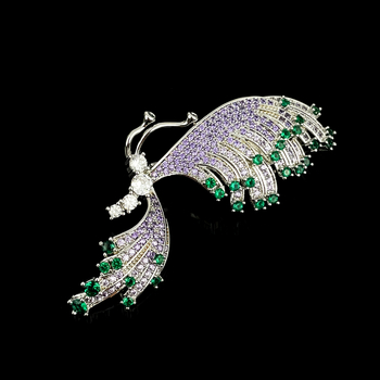 Χαλκός καρφίτσα πεταλούδας, υψηλής ποιότητας ηλεκτροπλατιωμένη διακόσμηση μόδας, unisex, χειμερινή συλλογή 2025