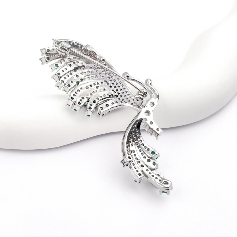 Χαλκός καρφίτσα πεταλούδας, υψηλής ποιότητας ηλεκτροπλατιωμένη διακόσμηση μόδας, unisex, χειμερινή συλλογή 2025