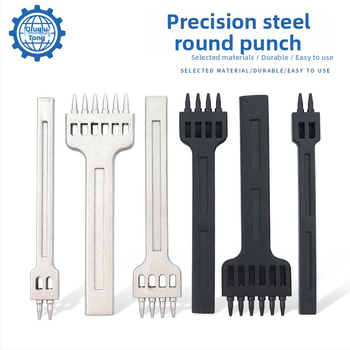 Kožený dierovač, kruhová hlava, telo zo zinkovej zliatiny, ručné DIY spracovanie kože