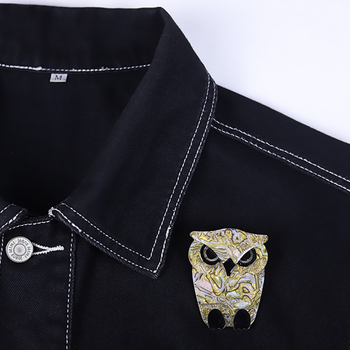 Broșă din acrilic, animal, unisex, design original, vopsire prin coacere, multifuncțională