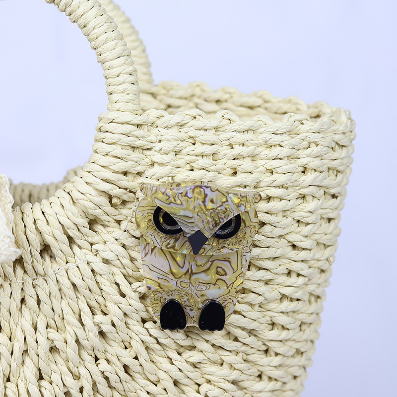 Broșă din acrilic, animal, unisex, design original, vopsire prin coacere, multifuncțională