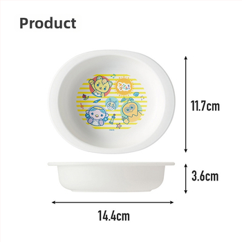 Skater vaikų maisto dubuo – plastikinis dubuo su karikatūriniu stiliumi, atsparus kritimams, tinkamas vaikams nuo 24 mėnesių