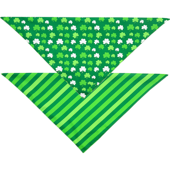 Kutyák háromszög alakú sálja, csíkos anyag, Twill szövet, nyomtatás