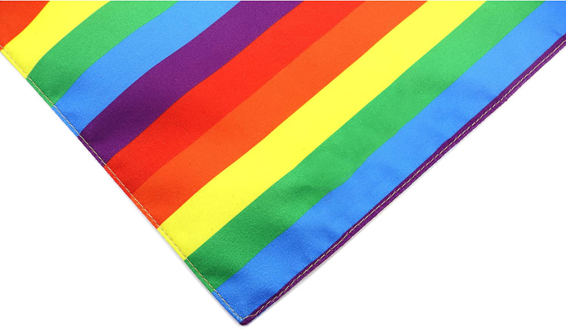 Kutyák háromszög alakú sálja, csíkos anyag, Twill szövet, nyomtatás